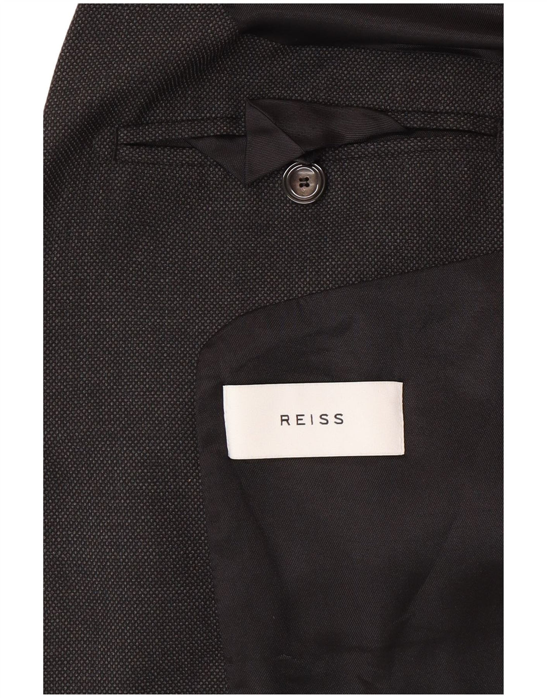 Giacca blazer da uomo a 1 bottone Reiss UK 36 piccola grigia