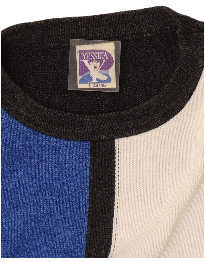 Maglione maglione girocollo da donna Yessica EU 44/46 grande multicolore