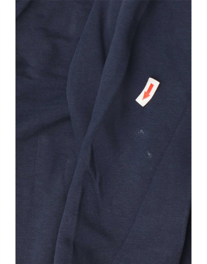 Felpa da donna Marks & Spencer UK 16 grande cotone blu navy