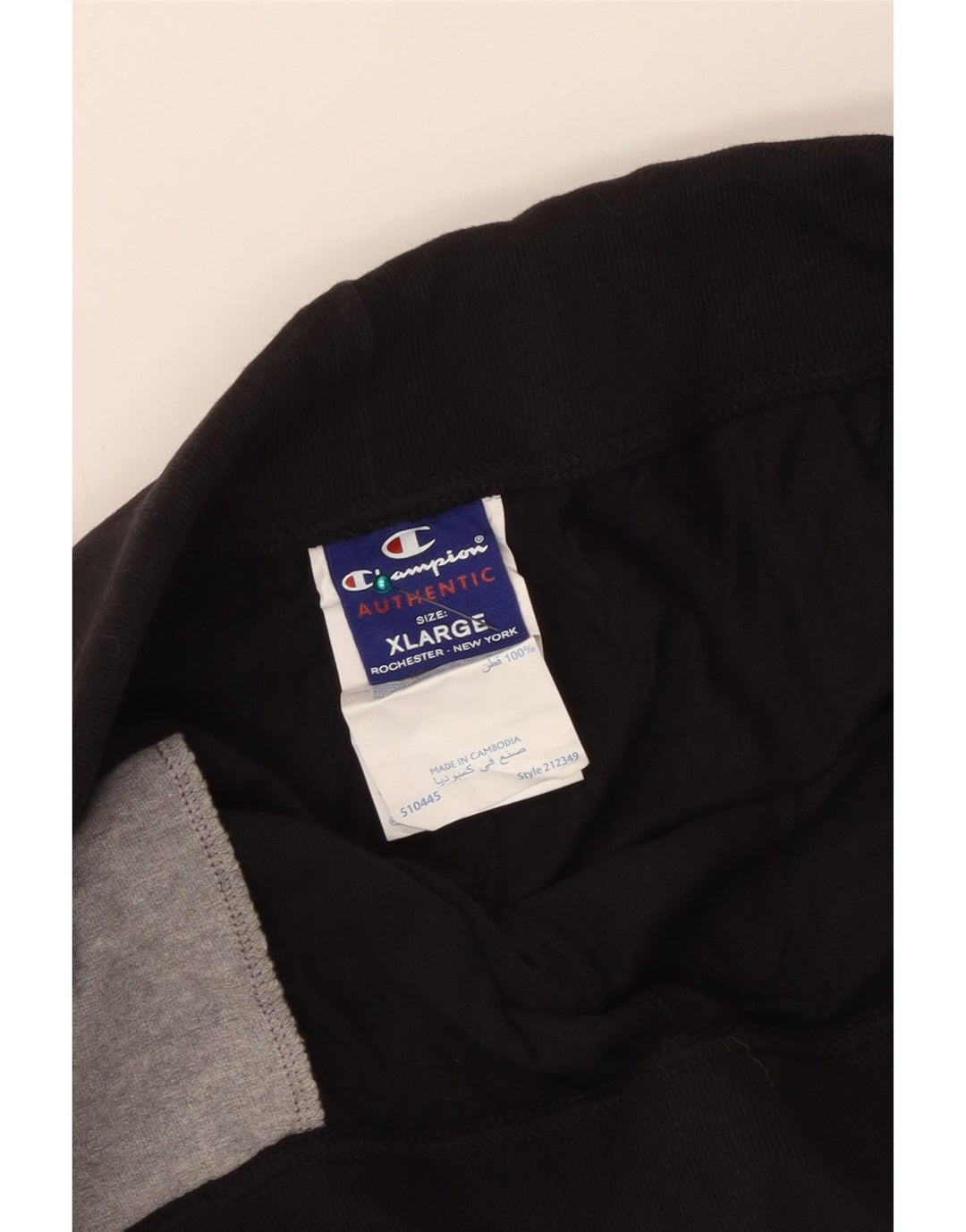 Pantaloncini sportivi da uomo Champion XL in cotone nero