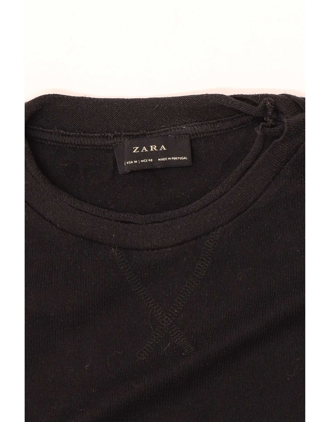 Maglione maglione girocollo da uomo Zara nero medio