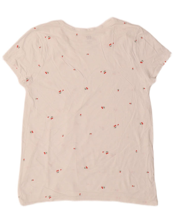 Gap T-shirt da donna Top UK 14 Large White Spotted