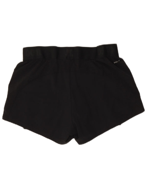 Pantaloncini sportivi Nike da donna Dri Fit UK 10 piccoli poliestere nero