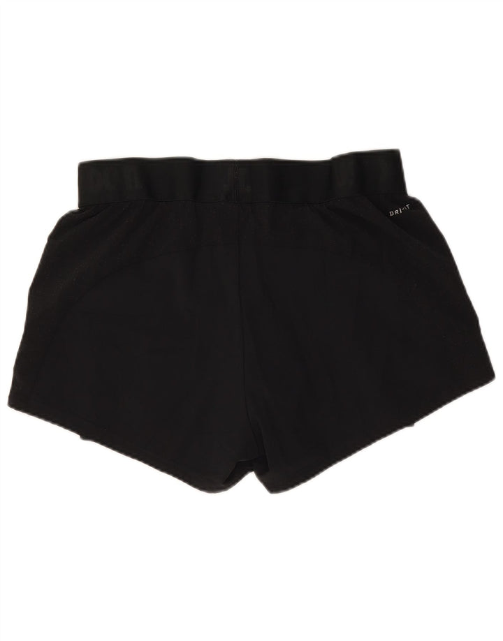 Pantaloncini sportivi Nike da donna Dri Fit UK 10 piccoli poliestere nero