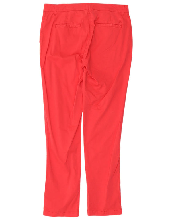 Pantaloni chino slim da donna Joules UK 14 Large W34 L31 Cotone rosso
