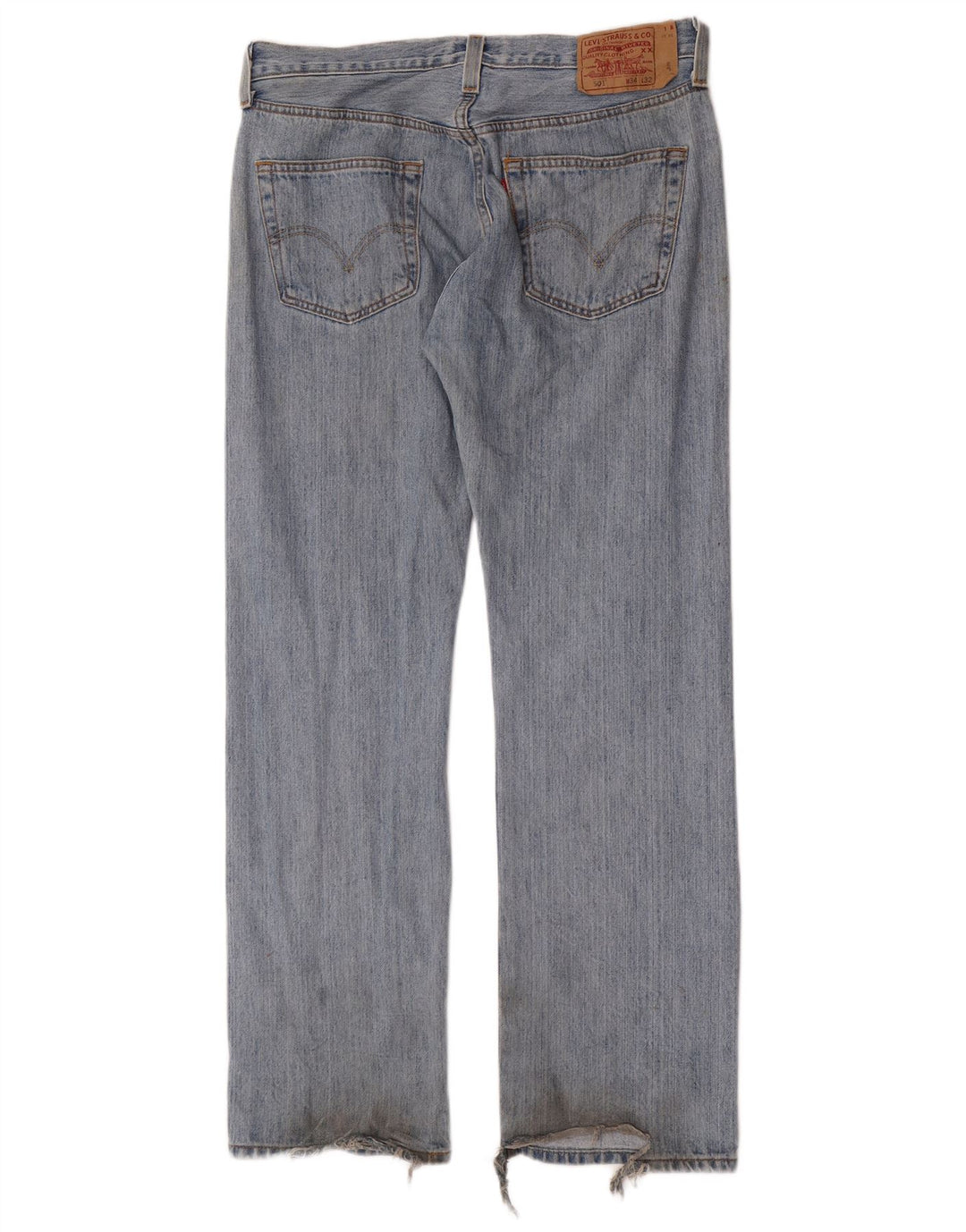 Jeans dritti da uomo Levi's W34 L32 in cotone blu