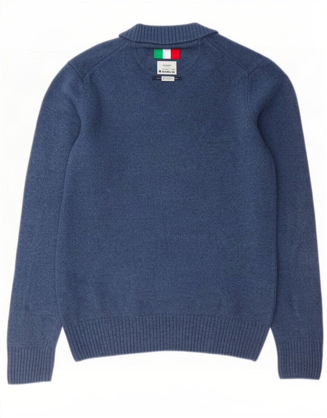 Marlboro Classics Maglione da uomo con scollo a V grande lana blu