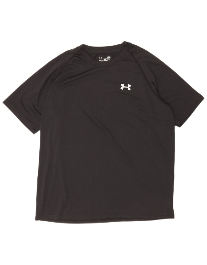 Maglietta Under Armour da uomo Heat Gear Top grande in poliestere nero