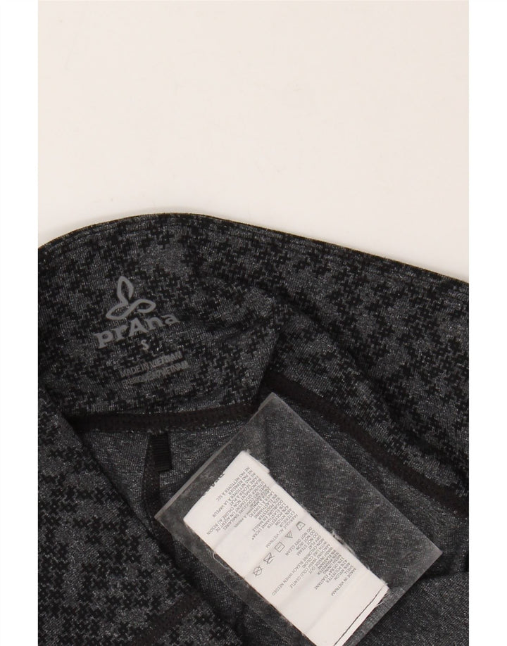 PRANA Leggings da donna UK 8 Piccolo nylon geometrico grigio