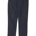 Pantaloni chino dritti da uomo Marks & Spencer W38 L31 cotone blu