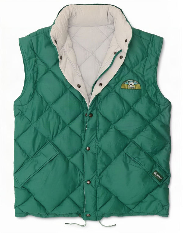 Gilet imbottito reversibile con cappuccio da uomo Dolomite UK 40 Large Green Colourblock