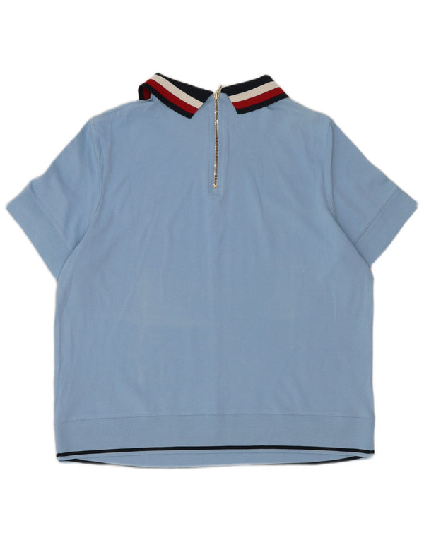 Polo da donna Tommy Hilfiger UK 18 XL cotone a righe blu