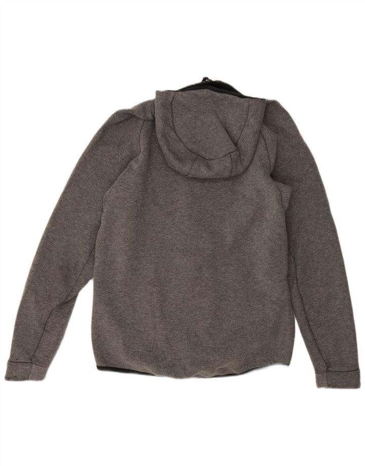 Felpa con cappuccio e zip Nike da uomo piccola in cotone grigio