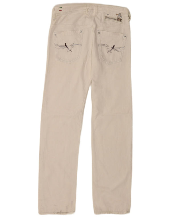 Diesel Mens Onijo Straight Jeans W29 L34 White Cotton