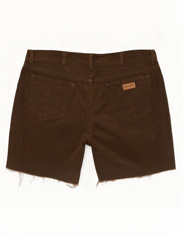 Pantaloncini Wrangler da uomo in velluto a coste Texas W40 XL cotone kaki