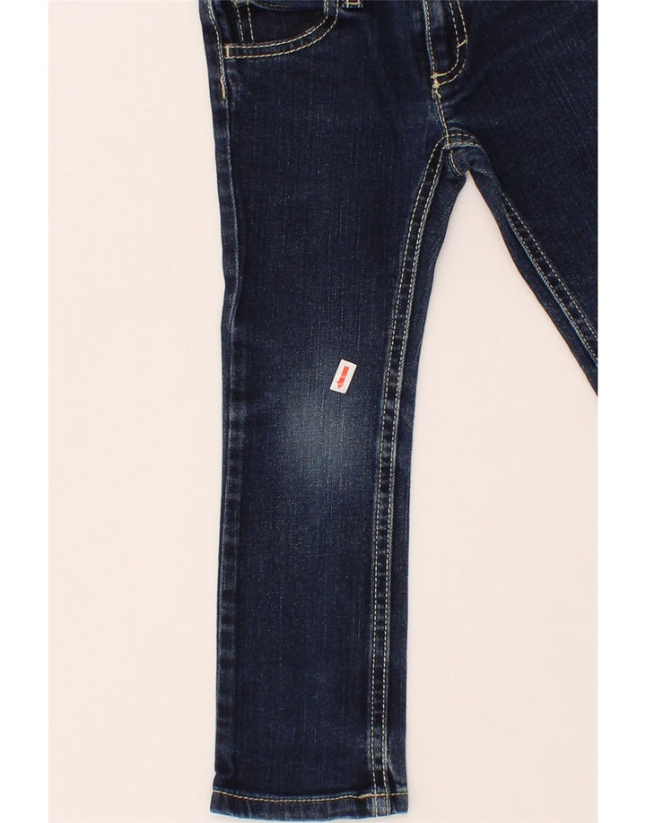 BENETTON Girls Bootcut Jeans 2-3 Years W20 L16 Navy Blue Vintage Benetton and Second-Hand Benetton from Messina Hembry 