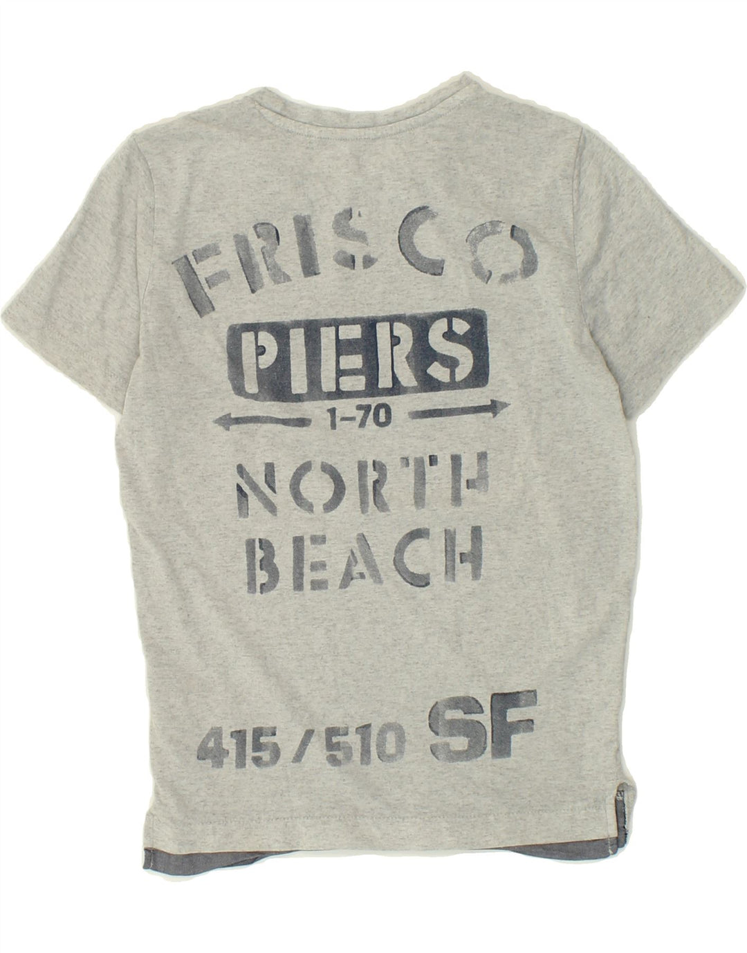 ESPRIT Boys Graphic T-Shirt Top 10-11 Years Grey Cotton Vintage Esprit and Second-Hand Esprit from Messina Hembry 