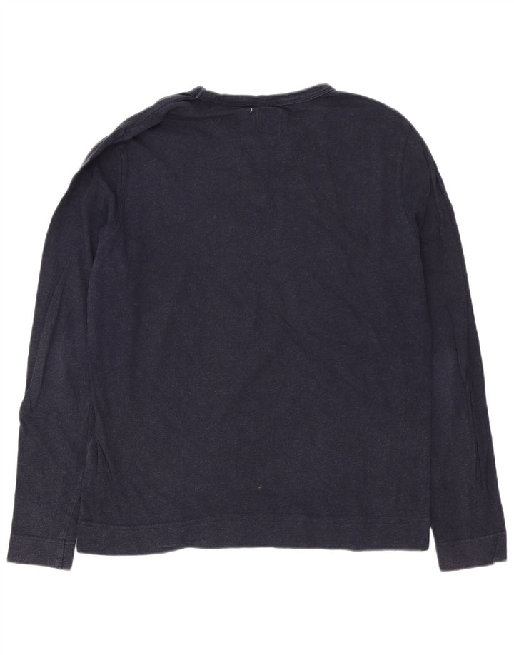 Musto Felpa grafica da uomo Maglione grande cotone blu navy