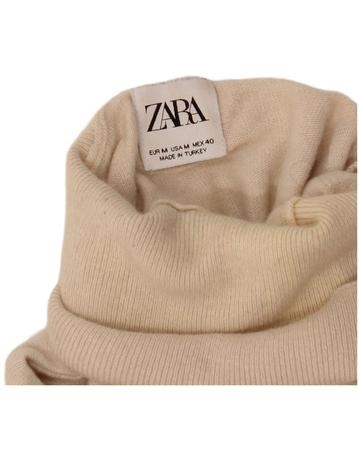 Maglione maglione collo alto da uomo Zara beige medio