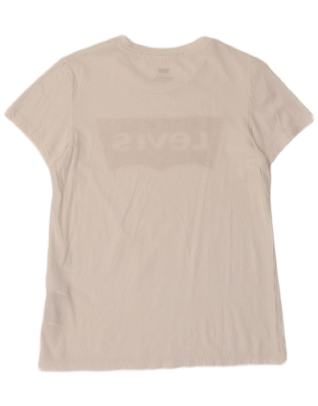 T-shirt grafica da donna LEVI'S Top UK 10 piccola in cotone bianco