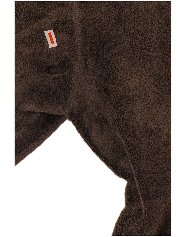 Giacca in pile da uomo norvegese UK 38 Sport in poliestere color block grigio medio