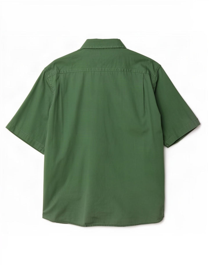 Camicia a maniche corte da uomo Wrangler grande in cotone verde
