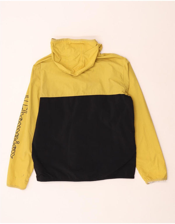 Giacca antipioggia da uomo con cappuccio grafico Champion UK 40 Large Yellow Colourblock