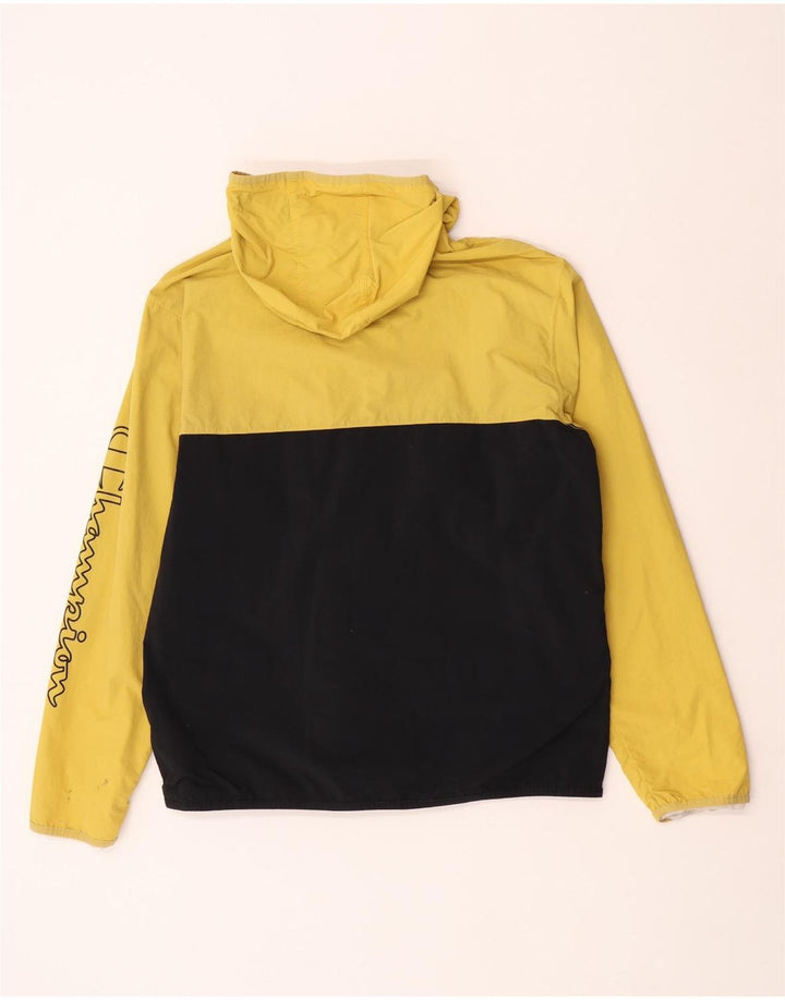 Giacca antipioggia da uomo con cappuccio grafico Champion UK 40 Large Yellow Colourblock