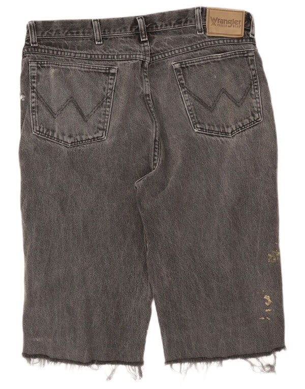 Pantaloncini di jeans da uomo WRANGLER W38 XL in cotone grigio