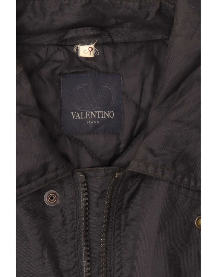 Cappotto Valentino Uomo Giacca a Vento IT 54 2XL Nero Poliammide