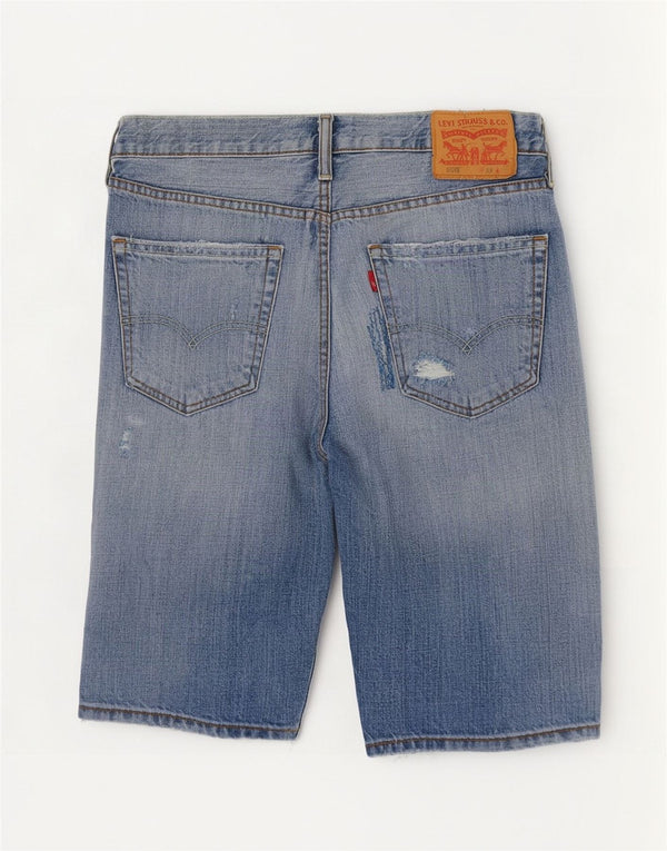 Levi's Uomo 508 Pantaloncini di jeans invecchiati W33 Cotone blu medio