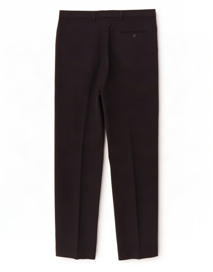 Pantaloni da abito vestibilità regolare da uomo Marks & Spencer W34 L33 poliestere blu navy