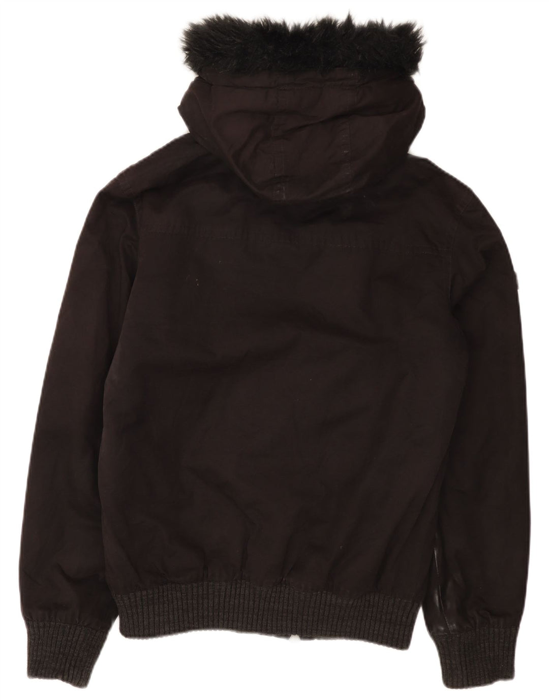 Giubbotto bomber con cappuccio da uomo Superdry UK 38 medio nero