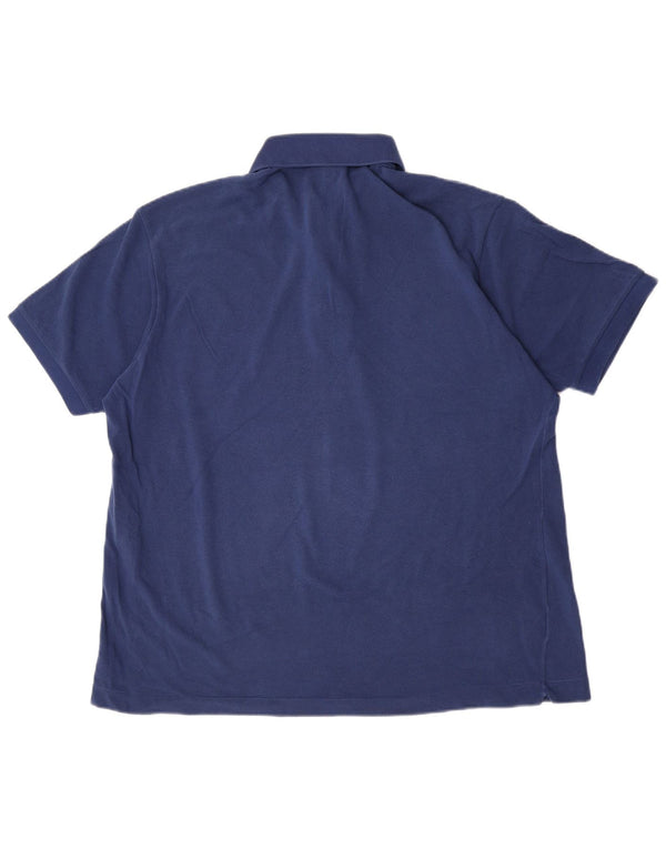 Polo Lacoste da uomo vestibilità classica taglia 7 2XL cotone blu navy