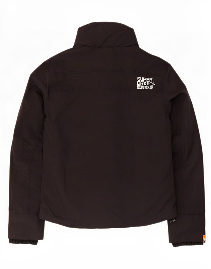 Giacca antipioggia da donna Superdry UK 18 XL nylon nero