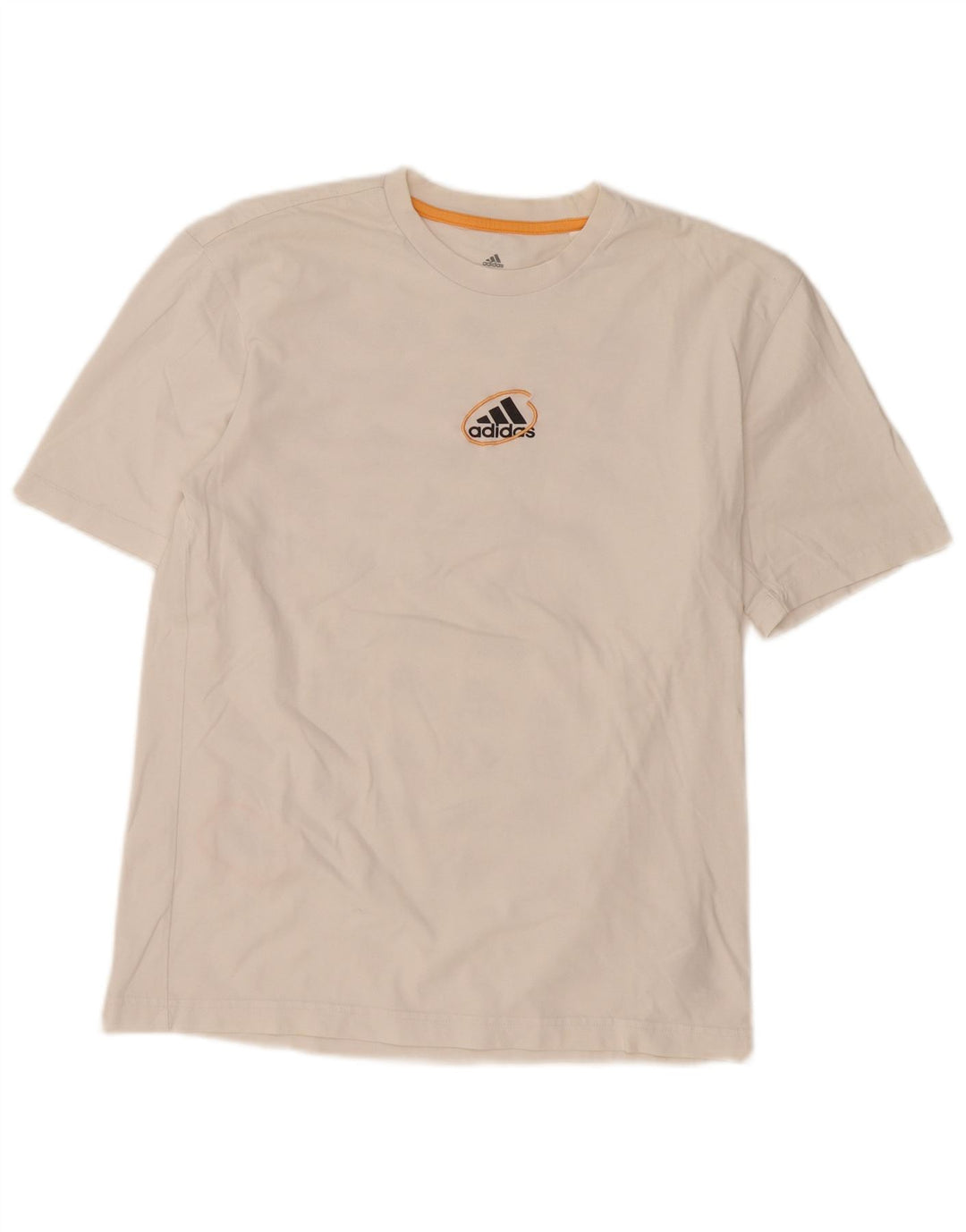 T-shirt grafica da uomo ADIDAS Top piccola in cotone bianco