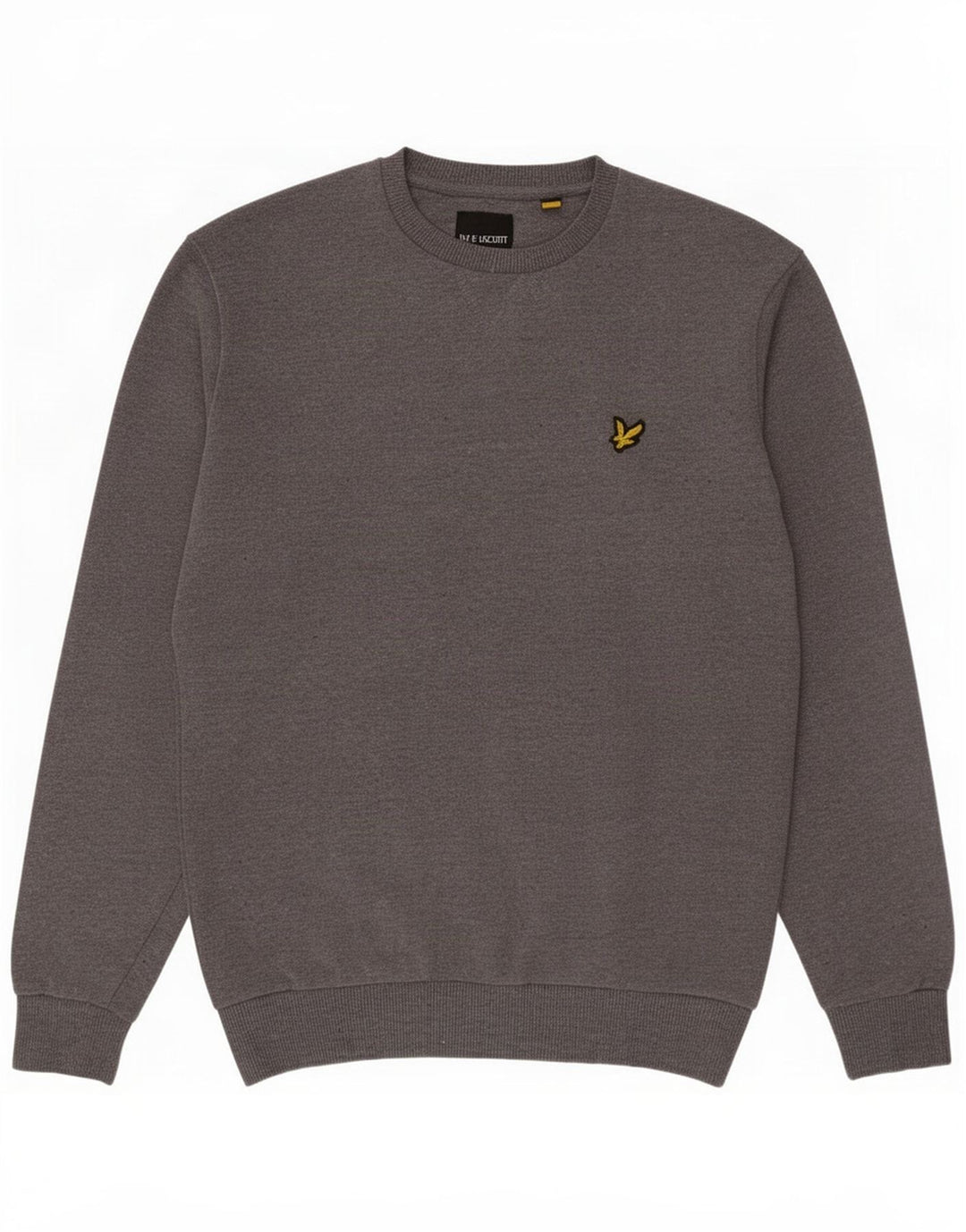Felpa da uomo Lyle & Scott in cotone grigio medio