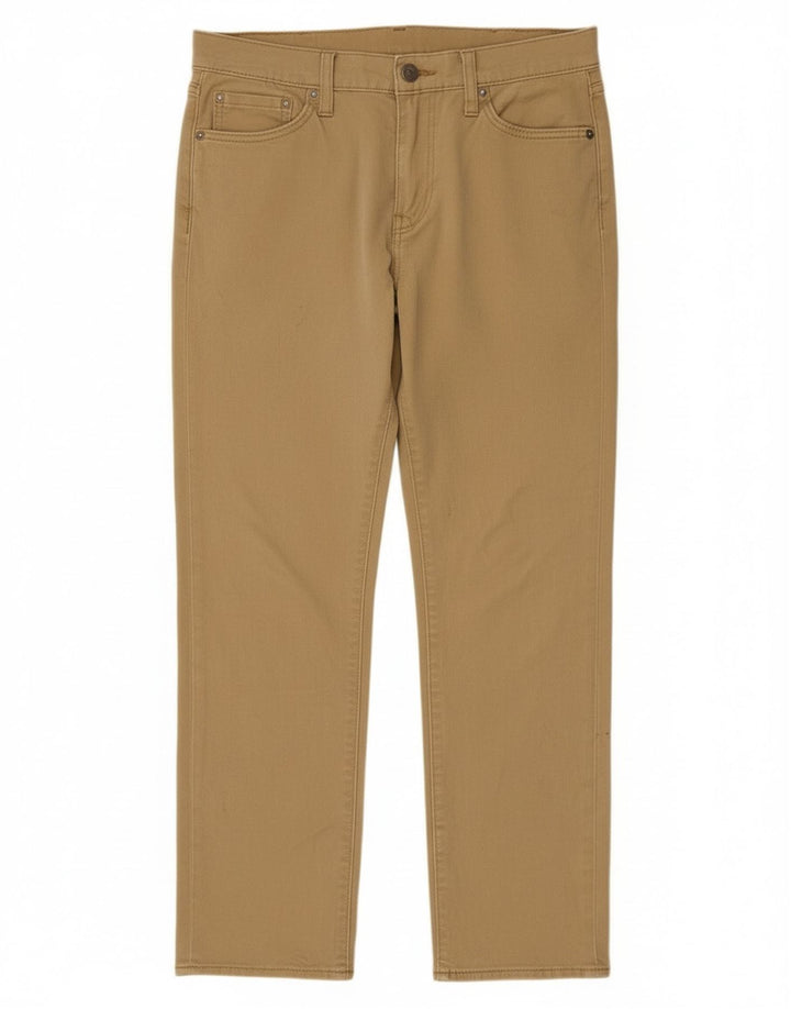 Levi's Uomo 511 Pantaloni Casual Slim W30 L30 Cotone Beige