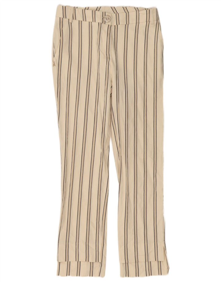 Pantaloni chino da donna Patrizia Pepe IT 42 Medio W28 L27 Lino bianco sporco