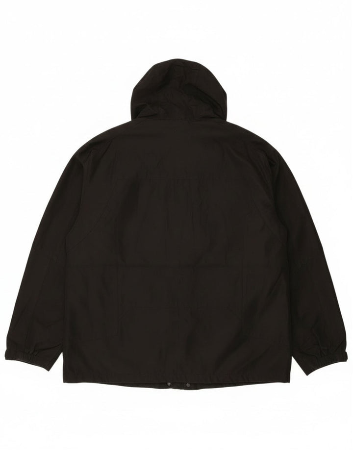 Giacca a vento con cappuccio da uomo Calvin Klein UK 40 grande poliestere nero