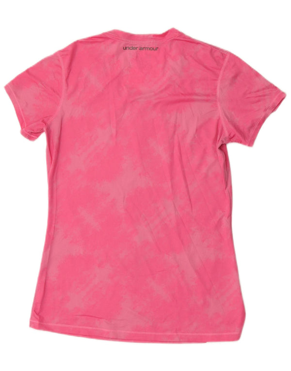 Maglietta Under Armour da donna Heat Gear UK 14 Medium Pink Tie Dye