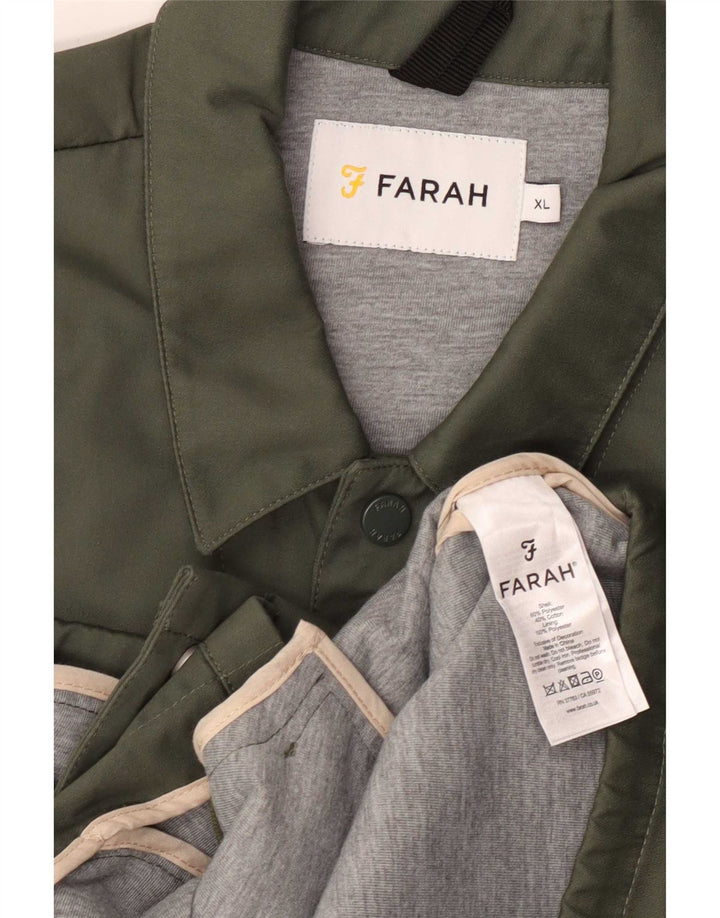 Giacca bomber da uomo Farah UK 42 XL Poliestere kaki