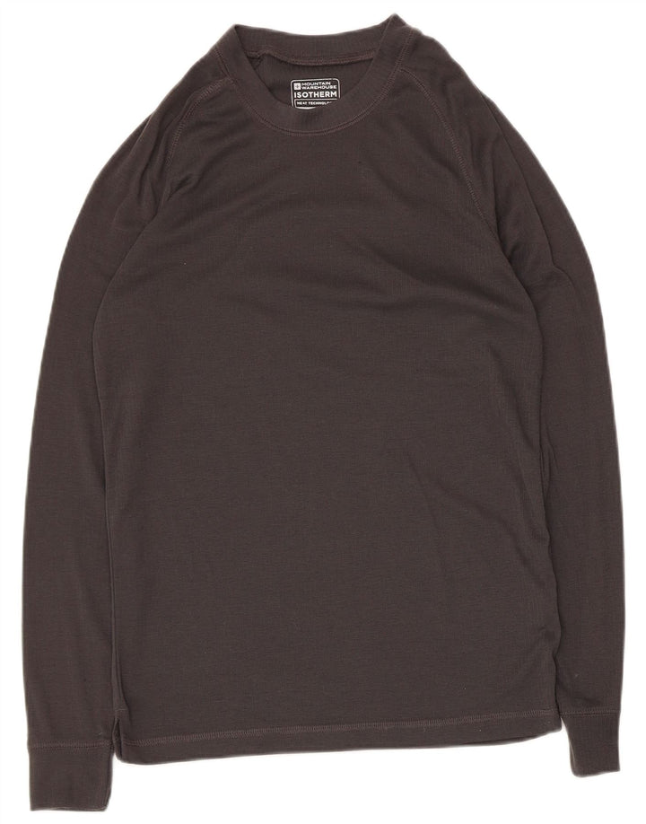Mountain Warehouse Top da uomo a maniche lunghe piccolo in poliestere grigio