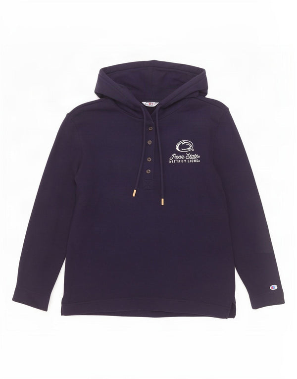 Felpa con cappuccio grafica Champion da donna Nittany Lions UK 10 piccola blu navy