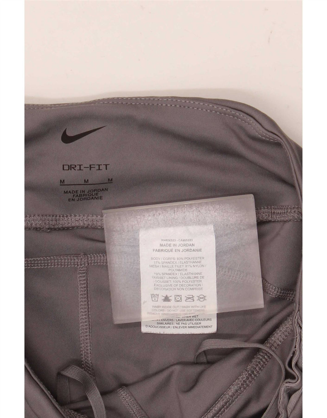 Leggings Nike Dri Fit Crop da donna UK 12 Poliestere grigio medio