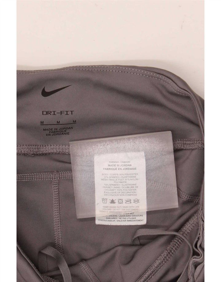 Leggings Nike Dri Fit Crop da donna UK 12 Poliestere grigio medio