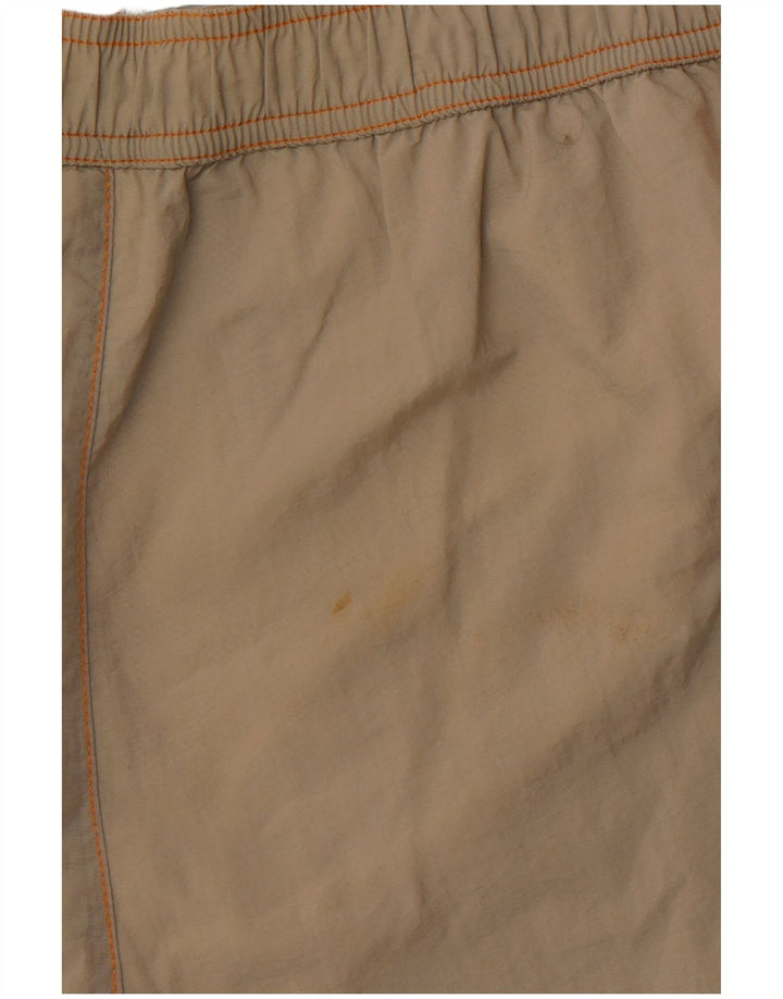 CHAMPION Pantaloncini da bagno con grafica da uomo, grandi, color kaki, in poliammide