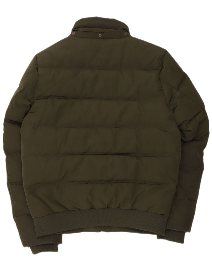 Giacca imbottita da uomo Tommy Hilfiger UK 38 Poliestere verde medio