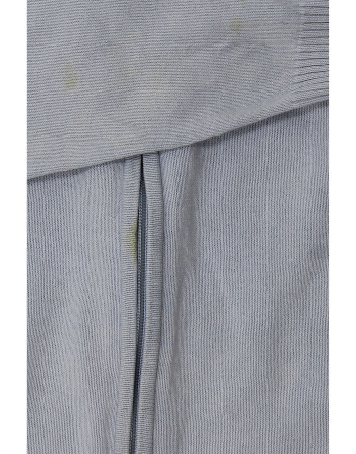 Maglione cardigan da uomo Zara grande in cotone blu