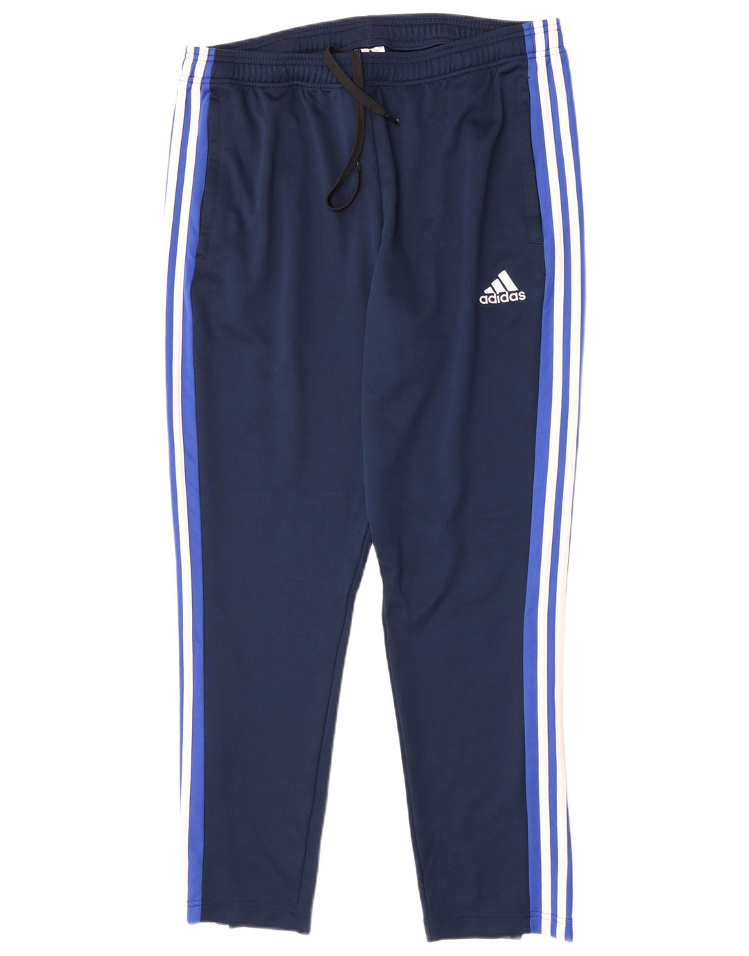 Pantaloni da tuta Adidas Climalite da uomo XL in poliestere blu navy